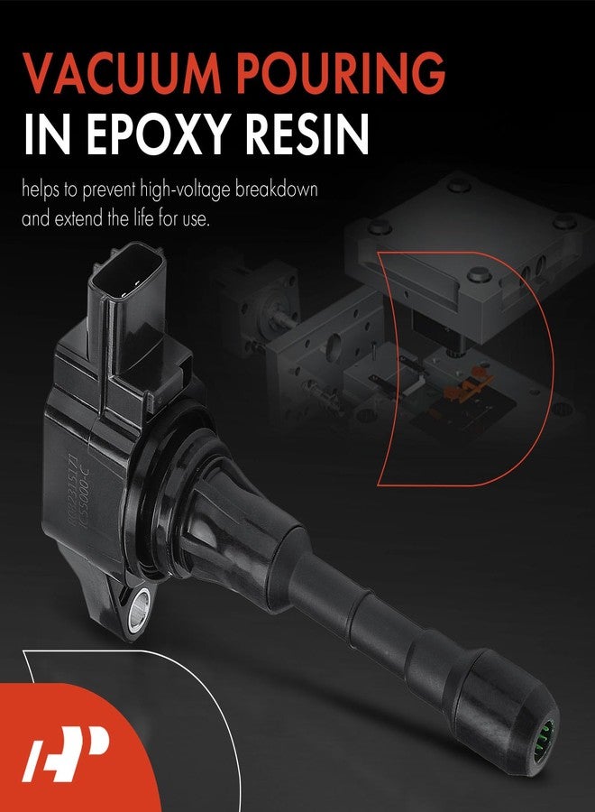 أ-بريميوم ملف إشعال ممتاز متوافق مع سيارات نيسان وإنفينيتي - سعة 2.5 لتر و3.5 لتر - ألتيما 2007-2018، باثفايندر 2013-2019، ماكسيما، مورانو، كويست، 350Z، EX35، FX35، G35، Q50، QX60، M35، G25 - Image 3